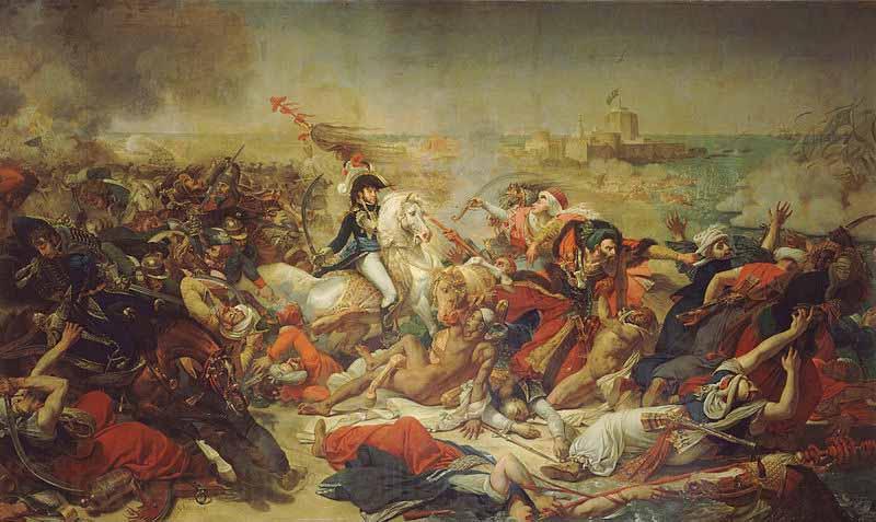 Baron Antoine-Jean Gros Battle of Aboukir, 25 July 1799 France oil painting art
